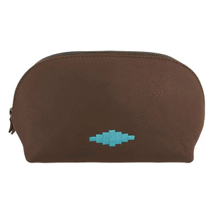 Brillo Cosmetic Bag - Brown/Turquoise by Pampeano Accessories Pampeano   