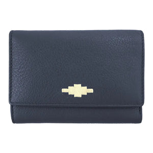 Chica Trifold Purse - Navy Leather by Pampeano Accessories Pampeano   
