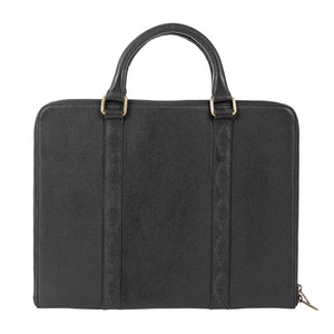 Clara Ladies Briefcase - Black Leather by Pampeano Accessories Pampeano   
