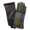 Ladies Harris Tweed & Leather Country Gloves - Brown by Failsworth