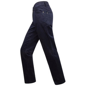 Ladies Stretch Cord Jeans - Navy by Hoggs of Fife Trousers & Breeks Hoggs of Fife   