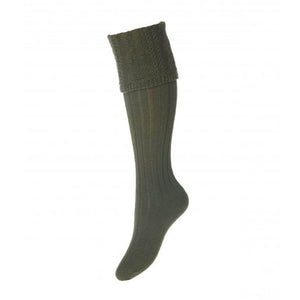 Lady Glenmore Sock - Spruce by House of Cheviot Accessories House of Cheviot   
