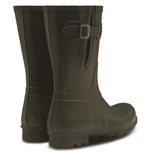 Original Adjustable Short Wellington Boots - Dark Olive by Hunter Footwear Hunter   