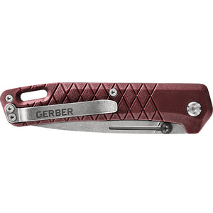 Zilch Folding Blade Clip Knife - Drab Red by Gerber Accessories Gerber   