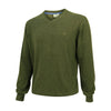 Stirling Cotton Pullover Olive by Hoggs of Fife