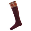 Fairisle Socks - Mulberry by House of Cheviot