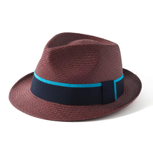 Panama Trilby Hat - Merlot by Failsworth Accessories Failsworth   