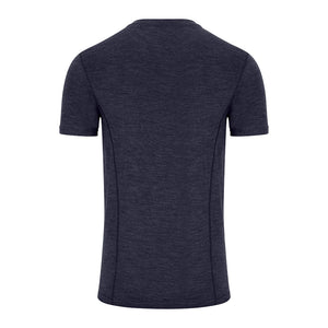 Merino Wool Crew Neck Short Sleeve Base Layer - Navy by Hoggs of Fife Shirts Hoggs of Fife   