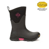 Women's Arctic Ice Vibram® AG All Terrain Short Boots Black/Pink by Muckboot