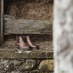 Banff Country Dealer Boots - Burnished Tan by Hoggs of Fife Footwear Hoggs of Fife   