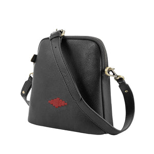 Belleza Small Handbag - Black Leather by Pampeano Accessories Pampeano   