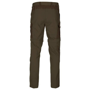 Birch Zip Off Trousers - Pine Green/Demitasse Brown by Seeland Trousers & Breeks Seeland   