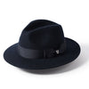 Boston Wool Felt Fedora Hat - Blue by Failsworth