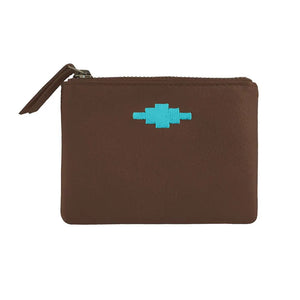 Cambio Pouch Purse - Brown/Turquoise by Pampeano Accessories Pampeano   