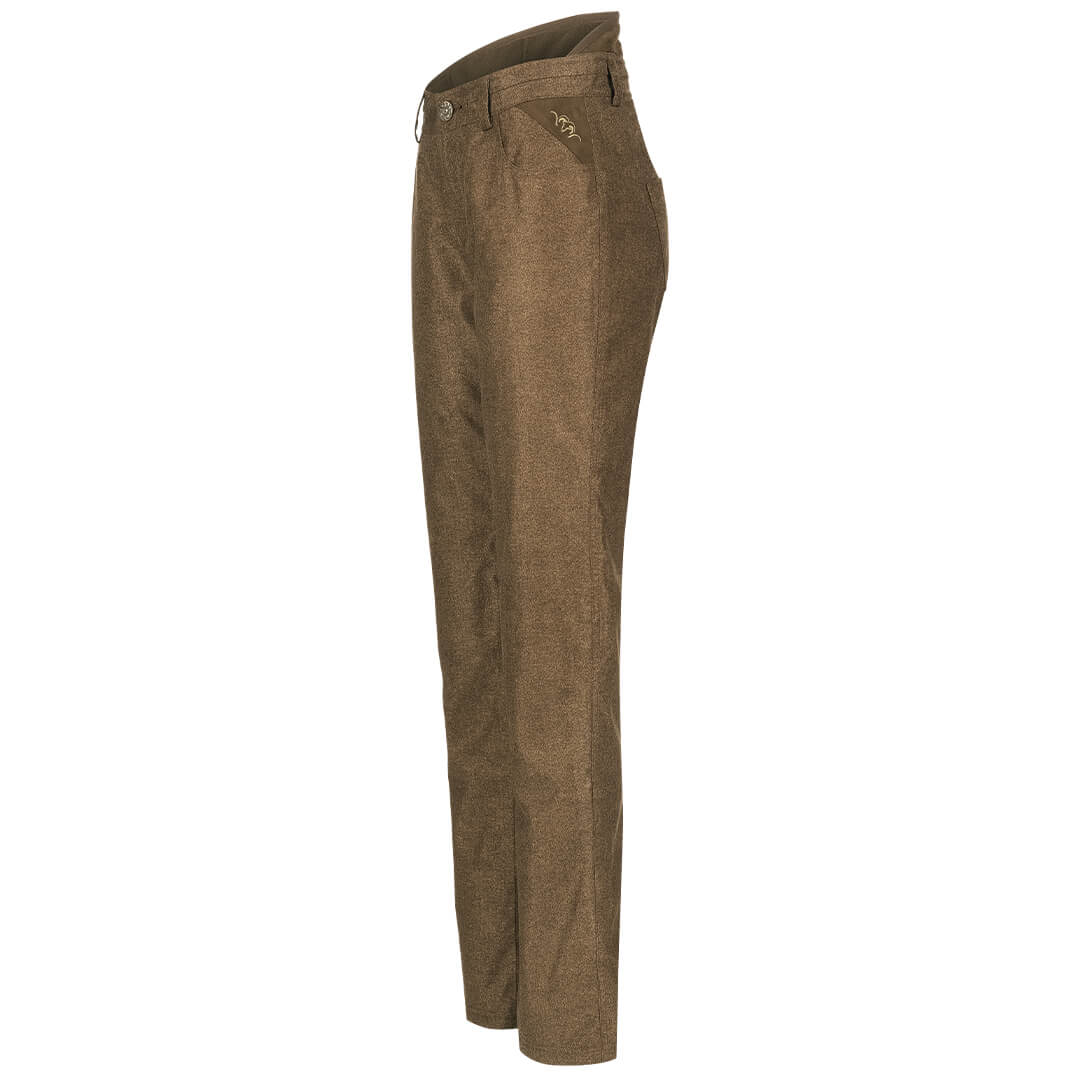 Celina Vintage Trousers - Dark Brown Melange by Blaser Trousers & Breeks Blaser   