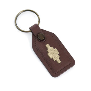 Chapa Tag Keyring - Brown/Cream by Pampeano Accessories Pampeano   