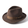 Chester Wool Felt Trilby Brown by Failsworth