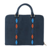 Clara Ladies Briefcase - Navy Leather by Pampeano