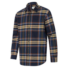 Coll Cotton Twill Check Shirt - Navy by Hoggs of Fife Shirts Hoggs of Fife   