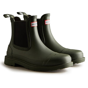 Commando Ladies Chelsea Boots - Dark Olive by Hunter Footwear Hunter   
