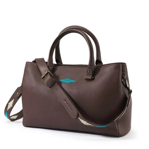 Diversa Satchel Bag - Brown Leather by Pampeano Accessories Pampeano   