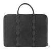 Empresario Briefcase - Black Leather by Pampeano