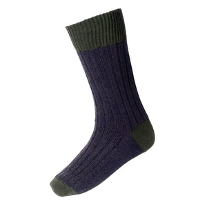 Firth Brogue Sock - Spruce by House of Cheviot Accessories House of Cheviot   