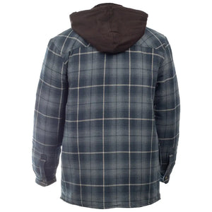 Fleece Hood Flannel Shirt Jacket - Navy by Dickies Jackets & Coats Dickies   
