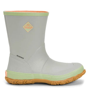 Forager 9" Ladies Wellington Boot - Light Grey/Resida Green by Muckboot Footwear Muckboot   