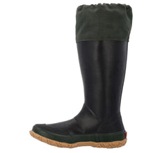 Forager Tall Wellingtons - Black/Moss Green by Muckboot Footwear Muckboot   
