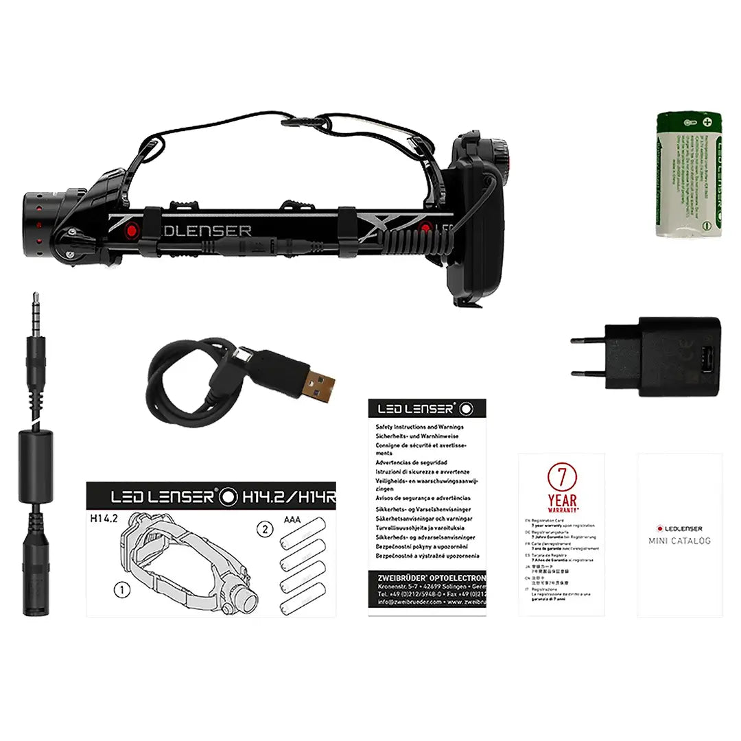 H14R.2 Rechargeable Head Torch by LED Lenser Accessories LED Lenser   