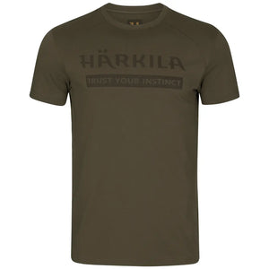Harkila Logo S/S T-Shirt - Willow Green by Harkila Shirts Harkila   