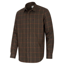 Harris Cotton & Wool Twill Check Shirt - Green by Hoggs of Fife Shirts Hoggs of Fife   