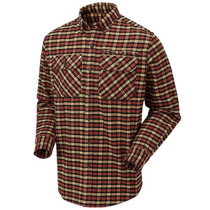 Heavyweight Field Shirt - Red/Brown/Yellow Check by Shooterking Shirts Shooterking   