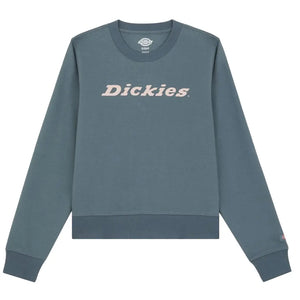 Heavyweight Wordmark Crew Fleece - Stormy Weather by Dickies Knitwear Dickies   