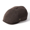 Hudson Wool Baker Boy Cap - Brown by Failsworth