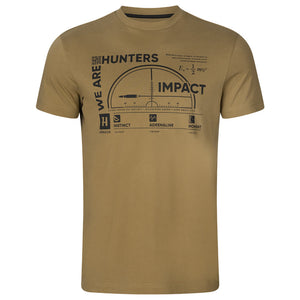 Impact S/S T-Shirt - Golden Brown by Harkila Shirts Harkila   