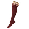 Iona Lady Shooting Socks - Mulberry by House of Cheviot