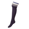 Iona Lady Shooting Socks - Navy by House of Cheviot