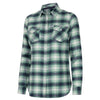 Isla Flannel Check Ladies Shirt - Green by Hoggs of Fife