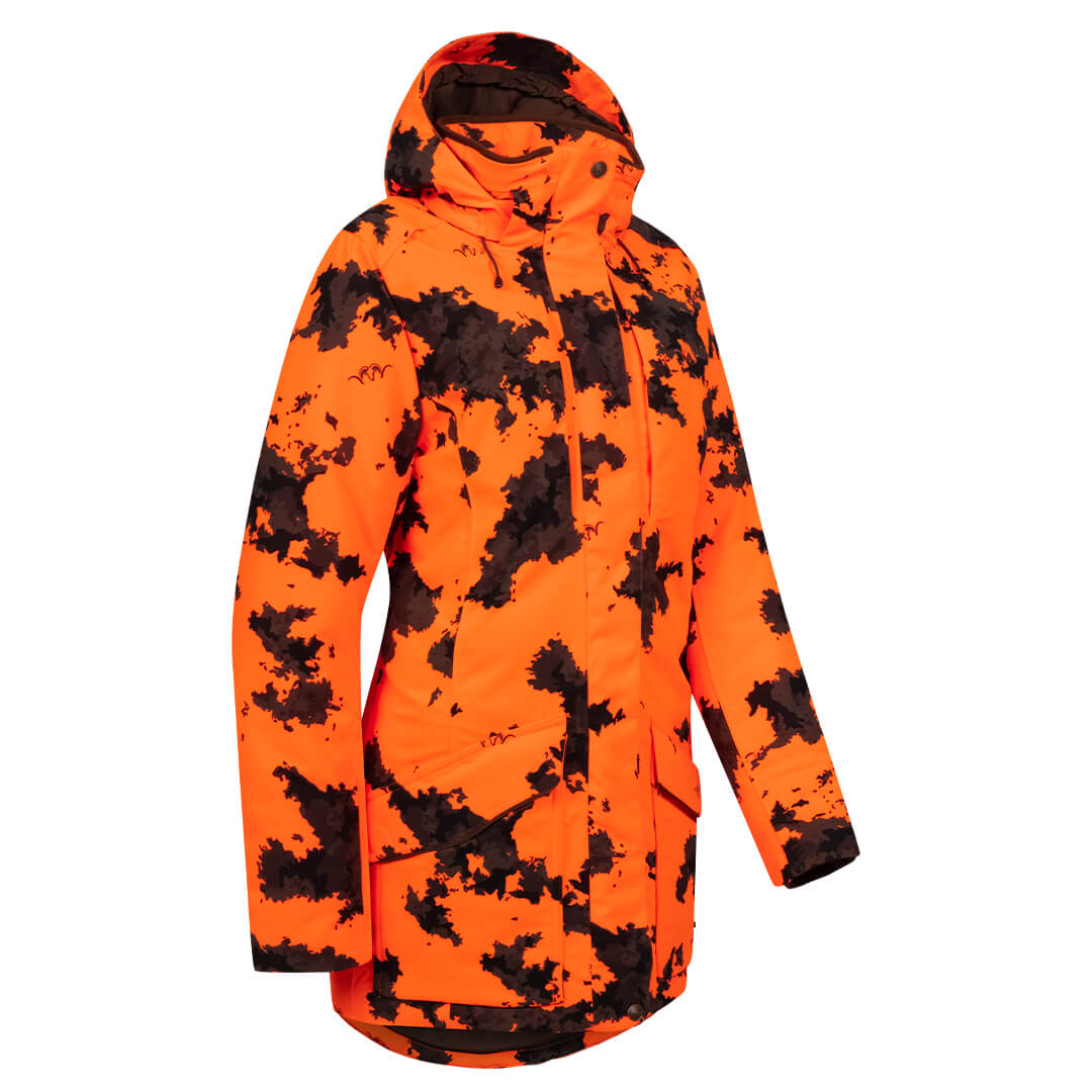 Janina Down Waterproof Jacket - Blaze Orange Camo by Blaser Jackets & Coats Blaser   