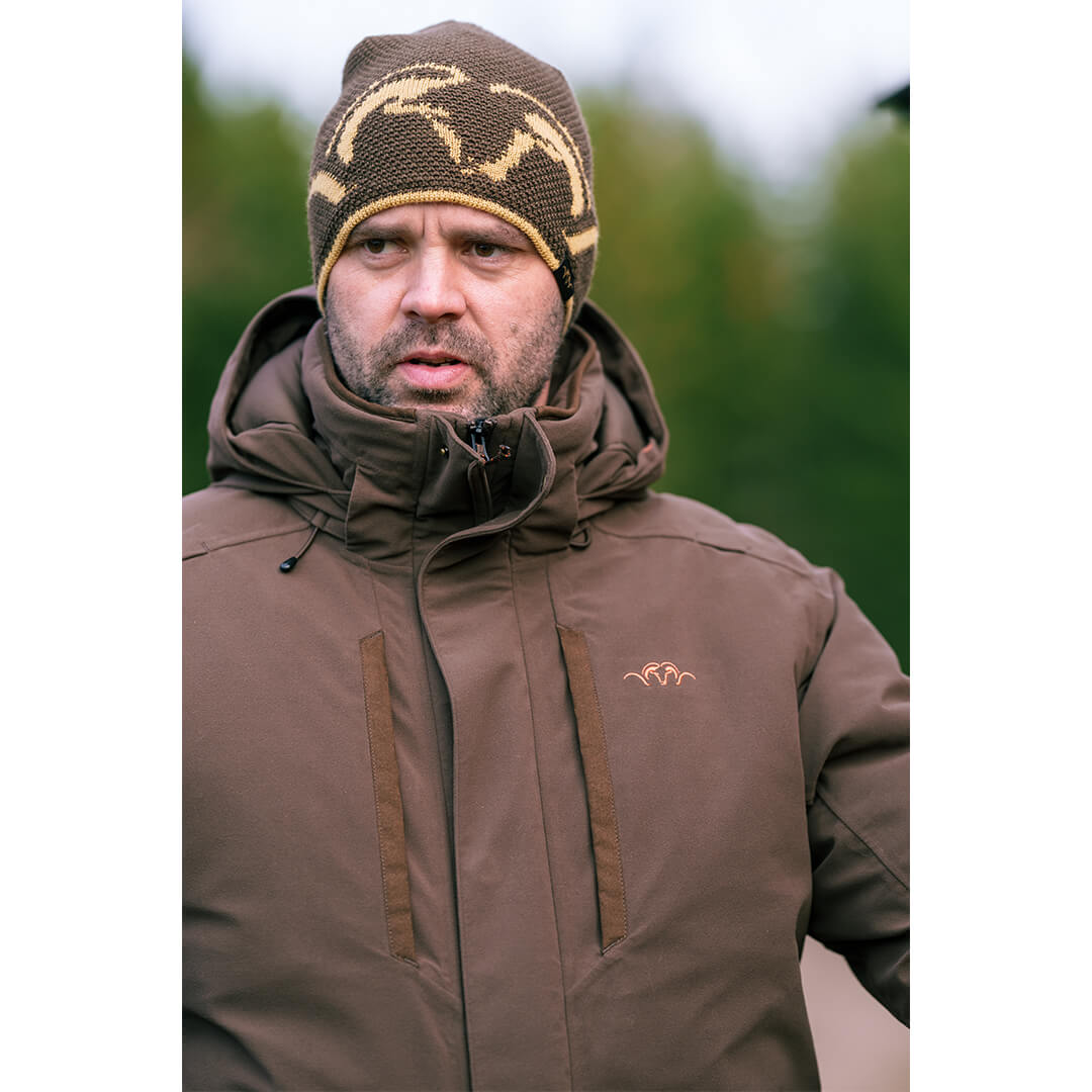Janus Down Waterproof Jacket - Dark Brown by Blaser Jackets & Coats Blaser   