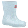 Kids First Classic Giant Glitter Rain Boots - Gentle Blue by Hunter