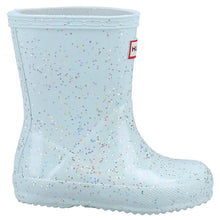 Kids First Classic Giant Glitter Rain Boots - Gentle Blue by Hunter Footwear Hunter   
