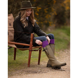 Lady Glenmore Sock - Orchid by House of Cheviot Accessories House of Cheviot   