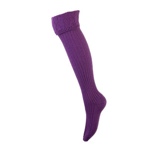 Lady Glenmore Sock - Orchid by House of Cheviot Accessories House of Cheviot   