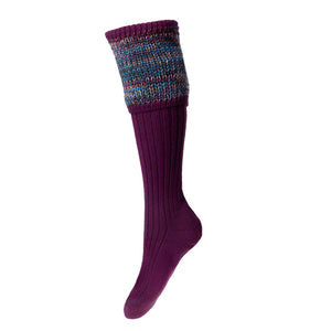 Lady Katrine Sock - Bilberry by House of Cheviot Accessories House of Cheviot   