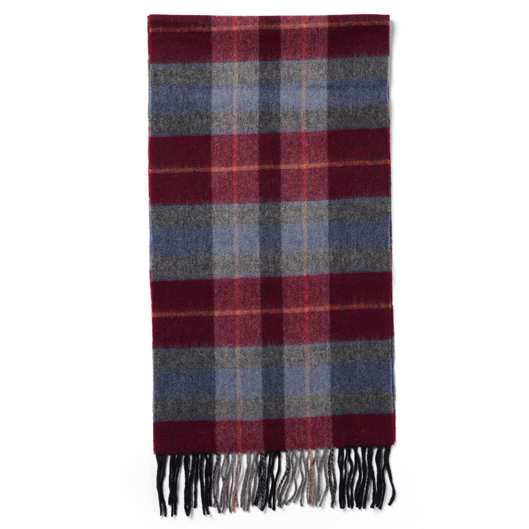 Lambswool Scarf - 520 Check by Failsworth Accessories Failsworth   