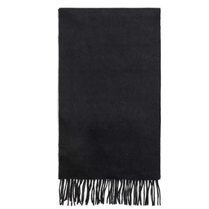 Lambswool Scarf - Black by Failsworth Accessories Failsworth   