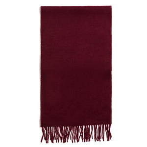 Lambswool Scarf - Wine by Failsworth Accessories Failsworth   